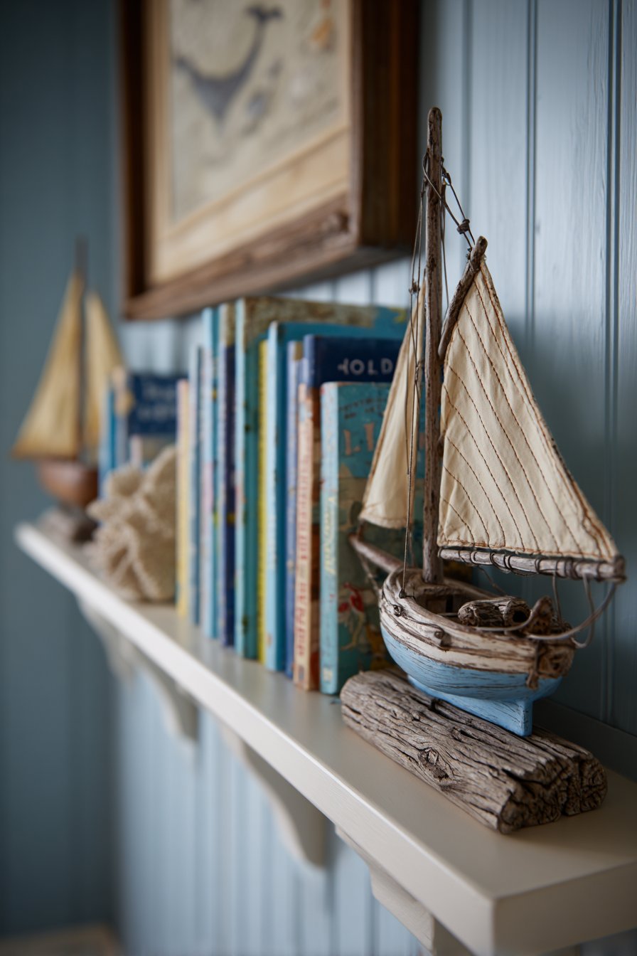Maritime Book Collection Display