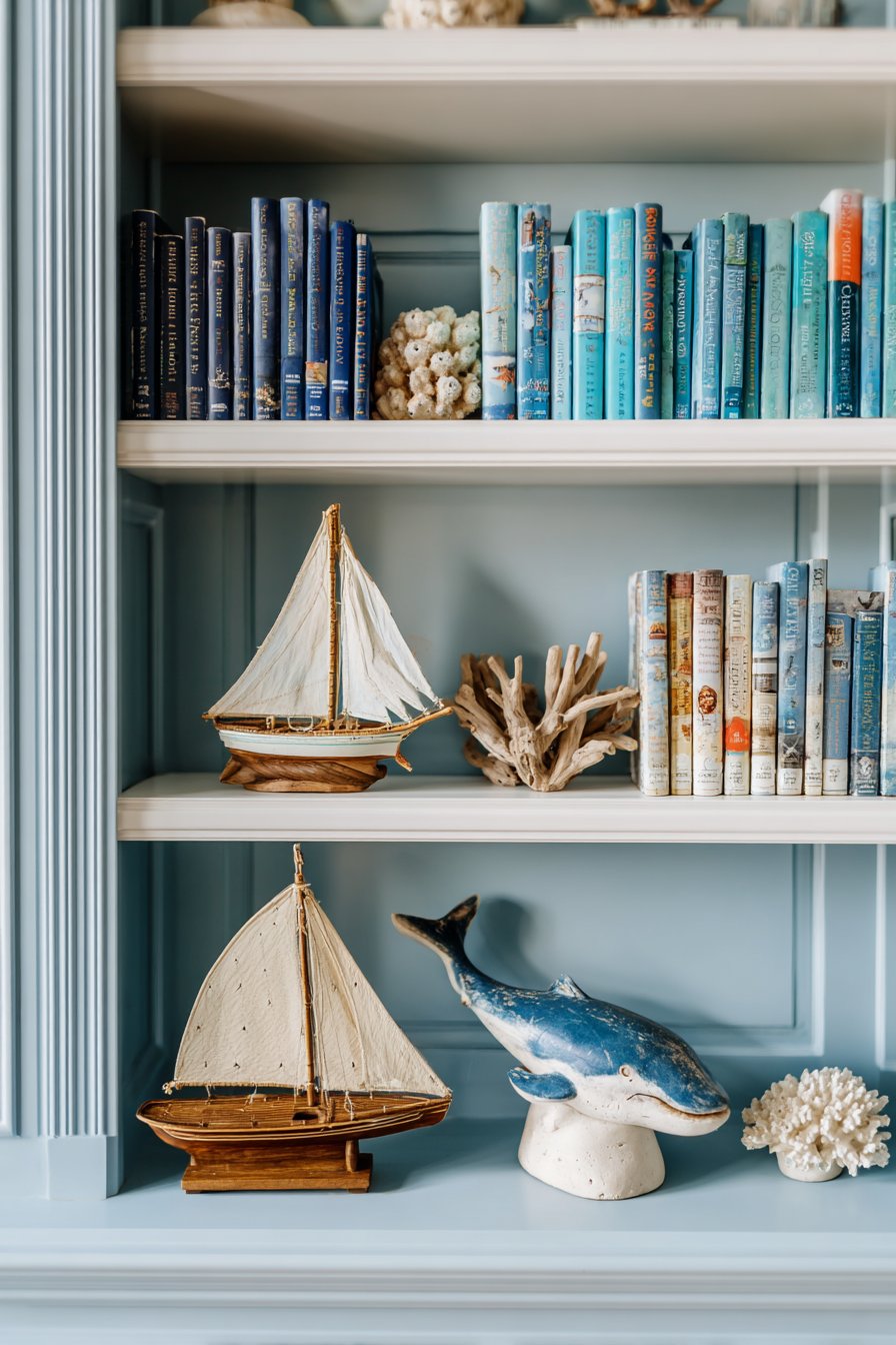Maritime Book Collection Display