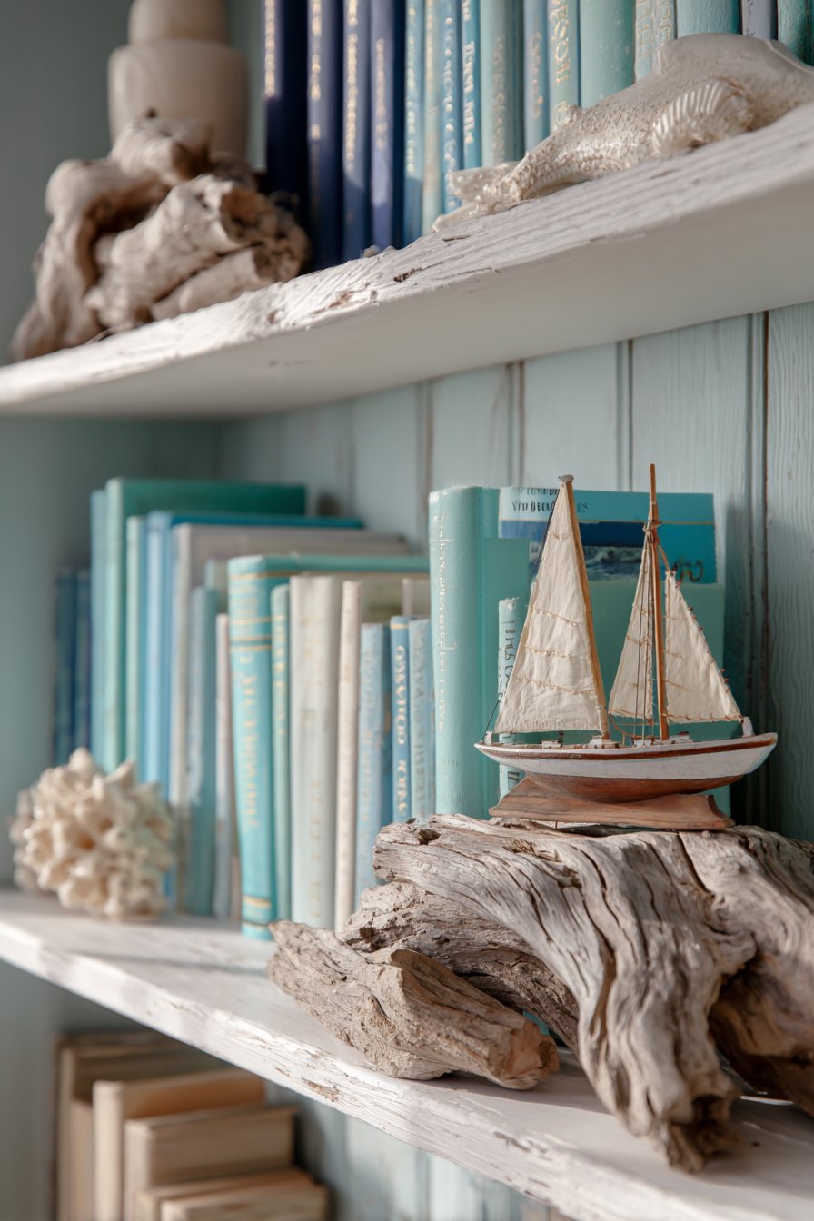 Maritime Book Collection Display
