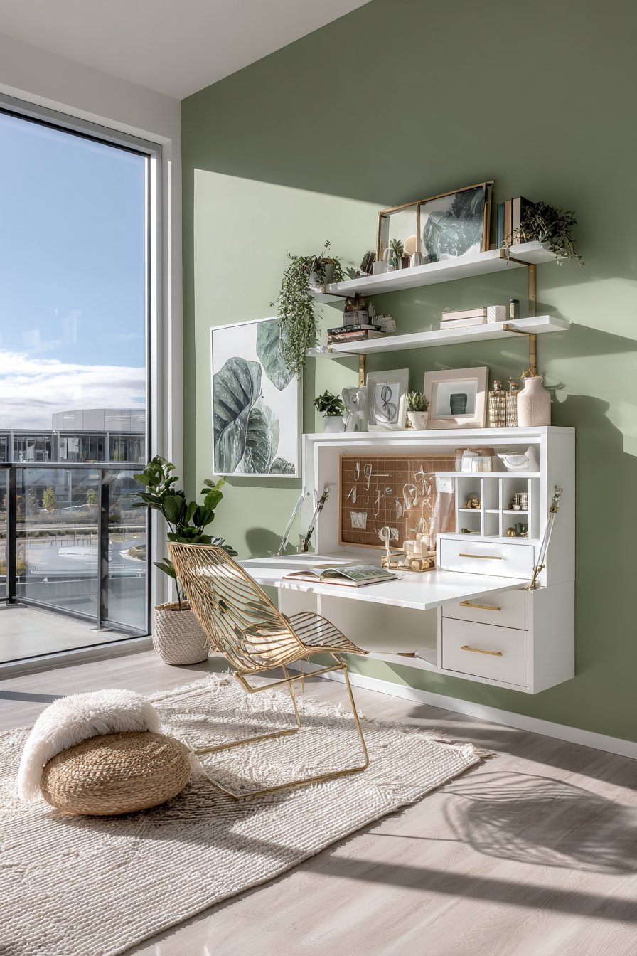 Multifunctional Drop-Down Desk