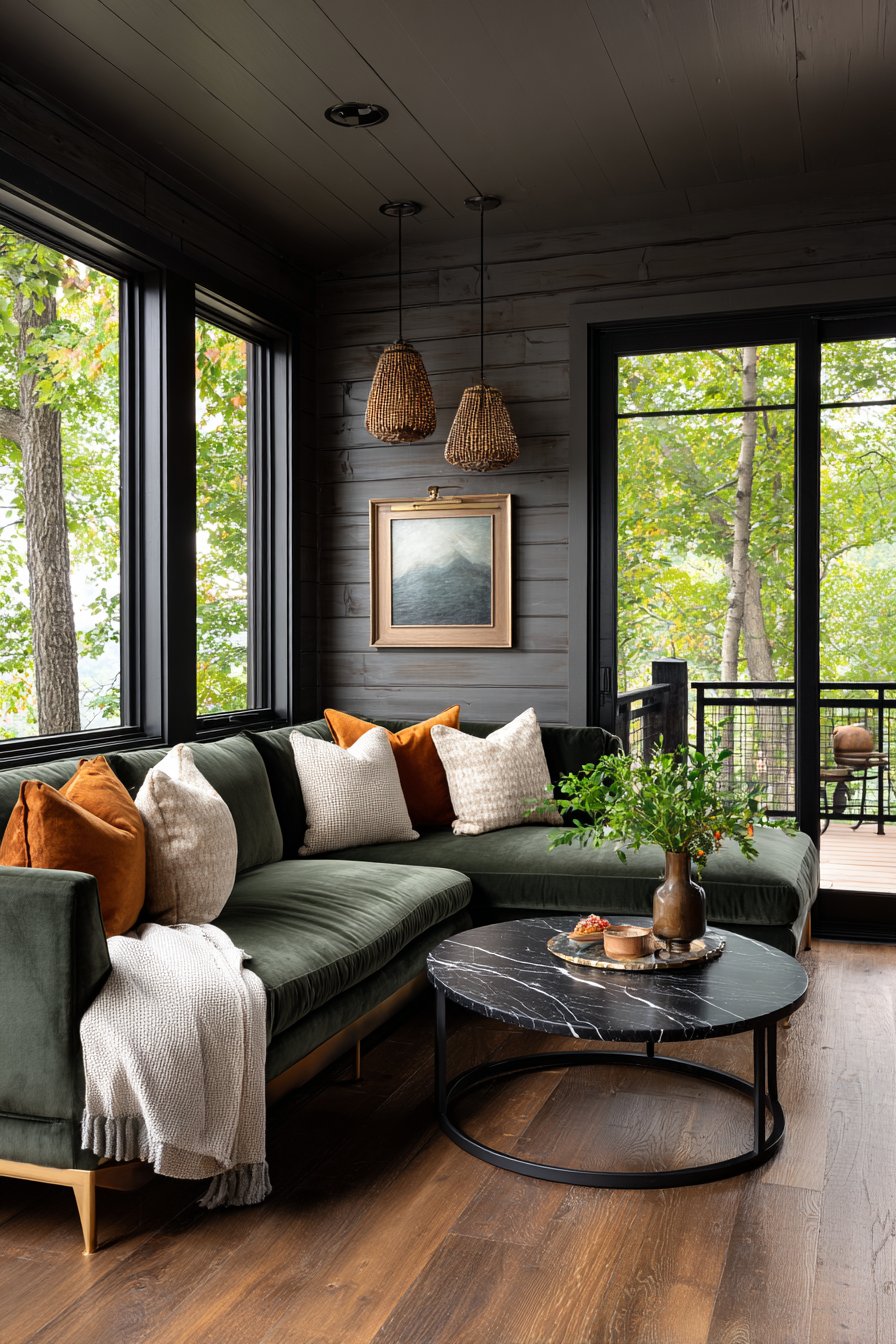 Textured Wood Plank Accent Wall