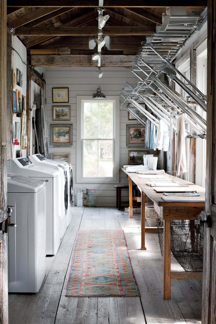 Statement Ceiling with Exposed Joists