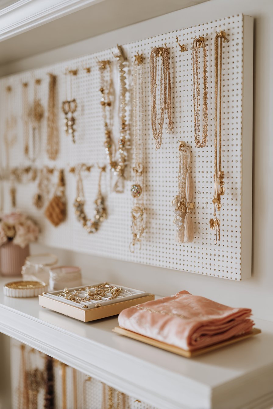 Jewelry Organization Wall Feature