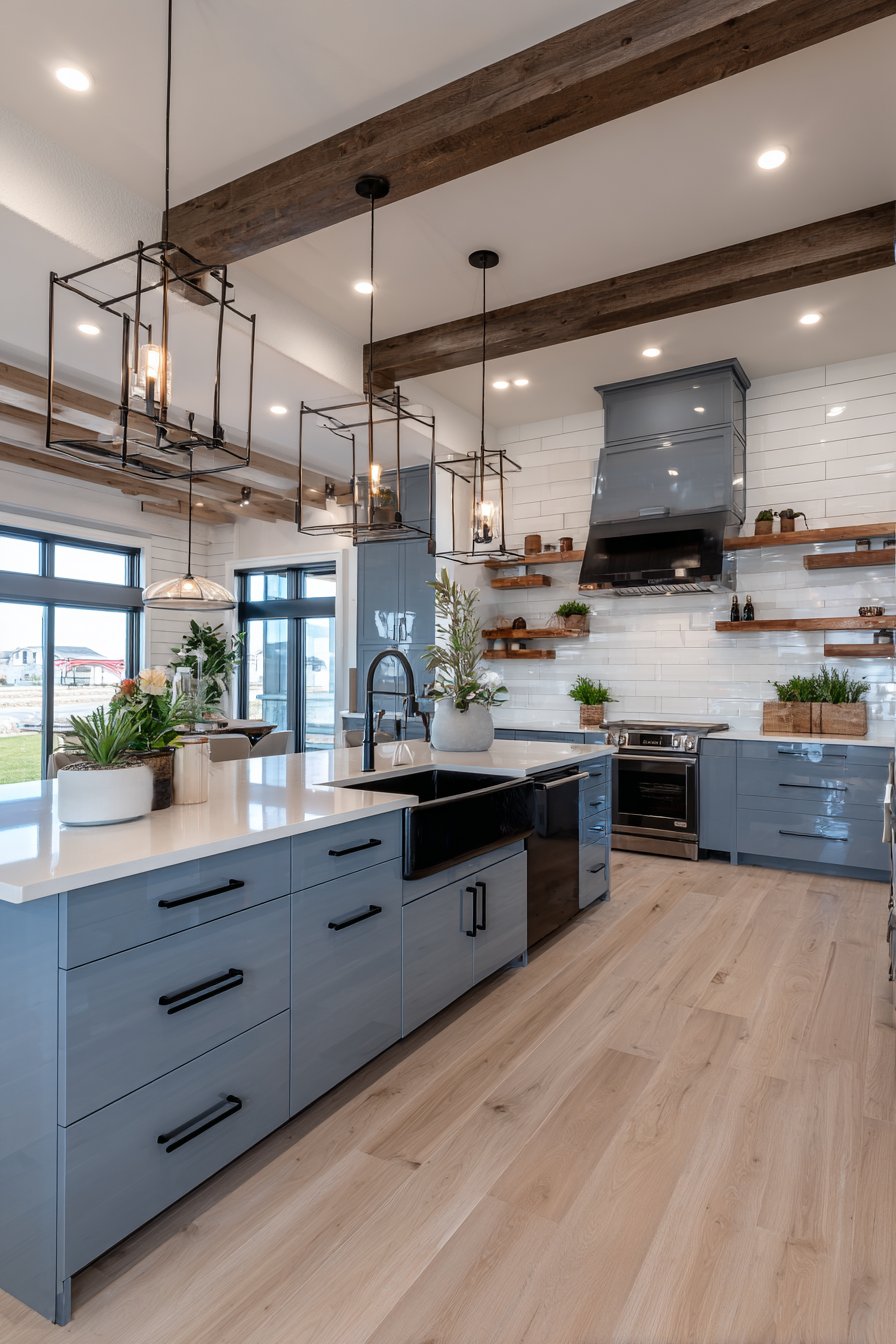  Modern Farmhouse Grey-Blue Fusion