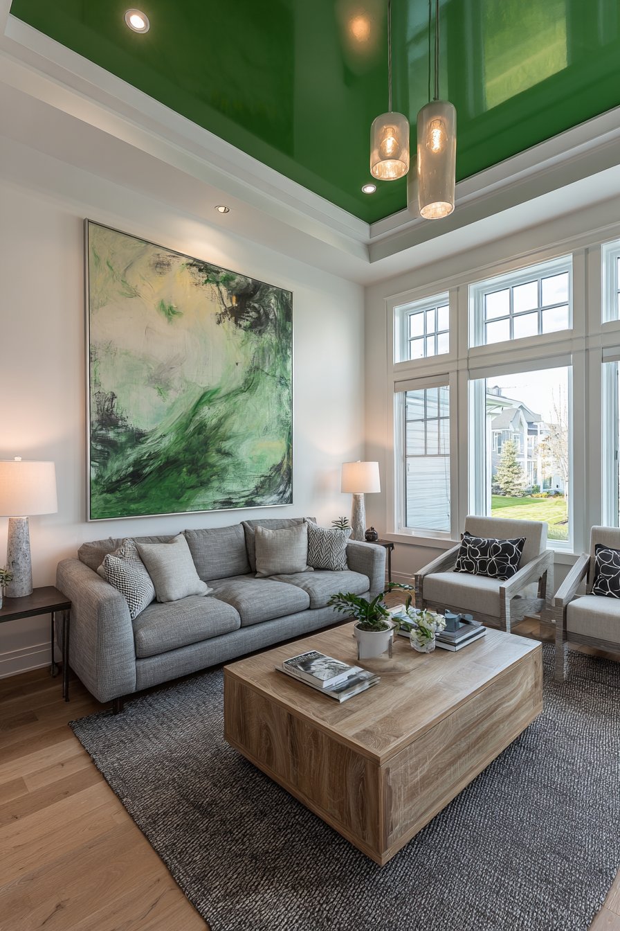 Emerald Ceiling Statement