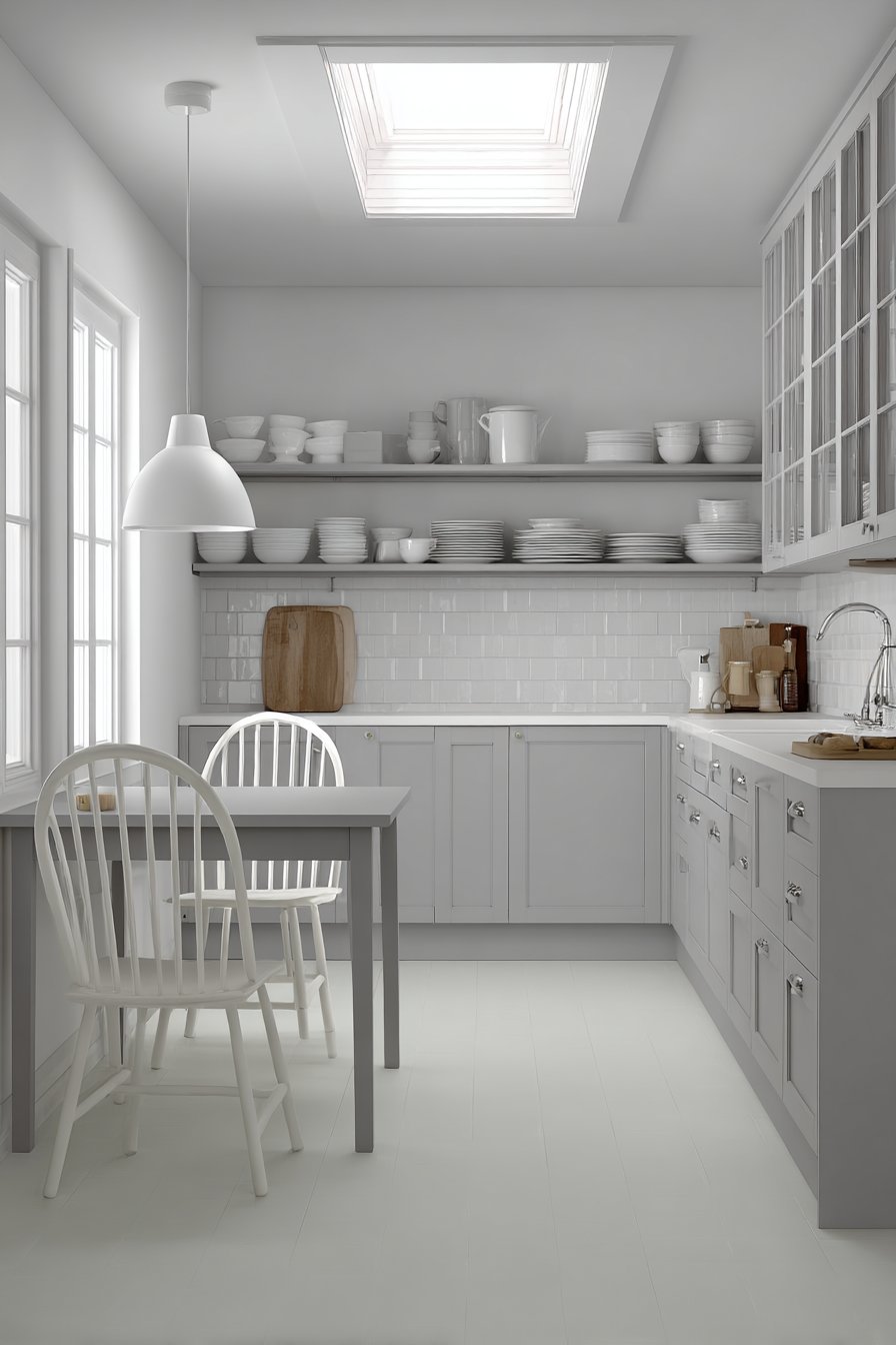 Serene Scandinavian Minimalist Kitchen