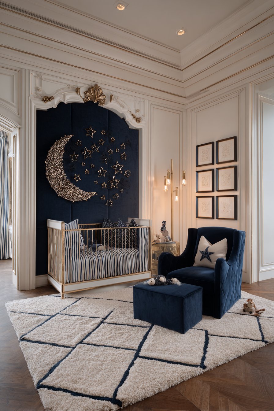 Navy and Gold Sophistication