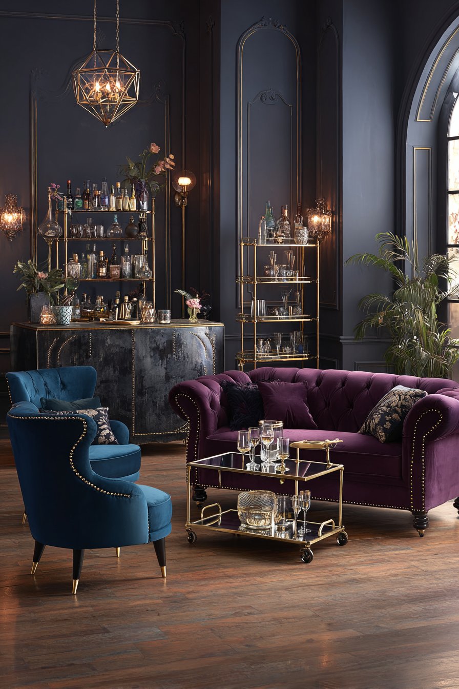 Jewel-Box Aesthetic with Rich Purple Tones