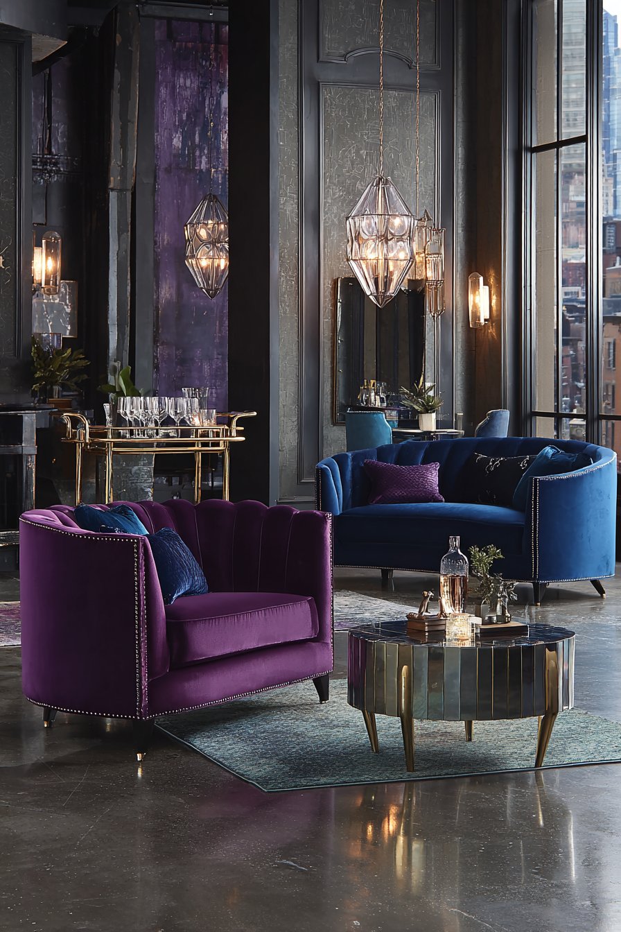 Jewel-Box Aesthetic with Rich Purple Tones