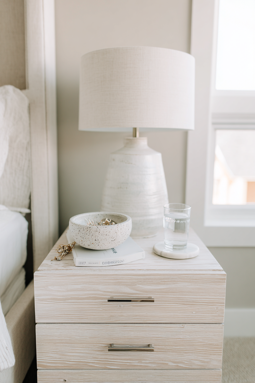 Carefully Curated Nightstand Styling