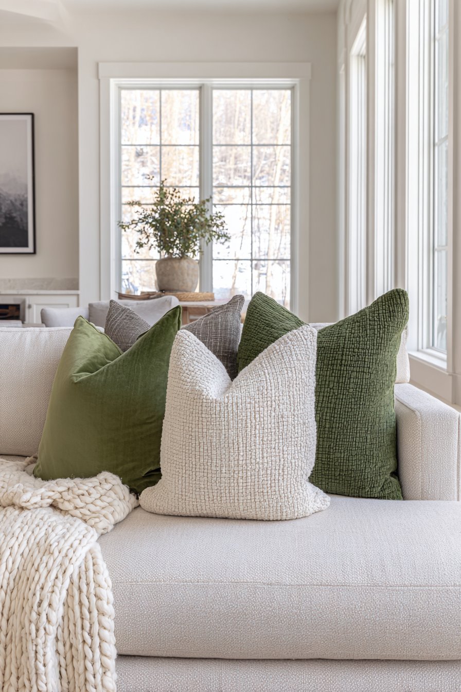 Curated Pillow Collection Display