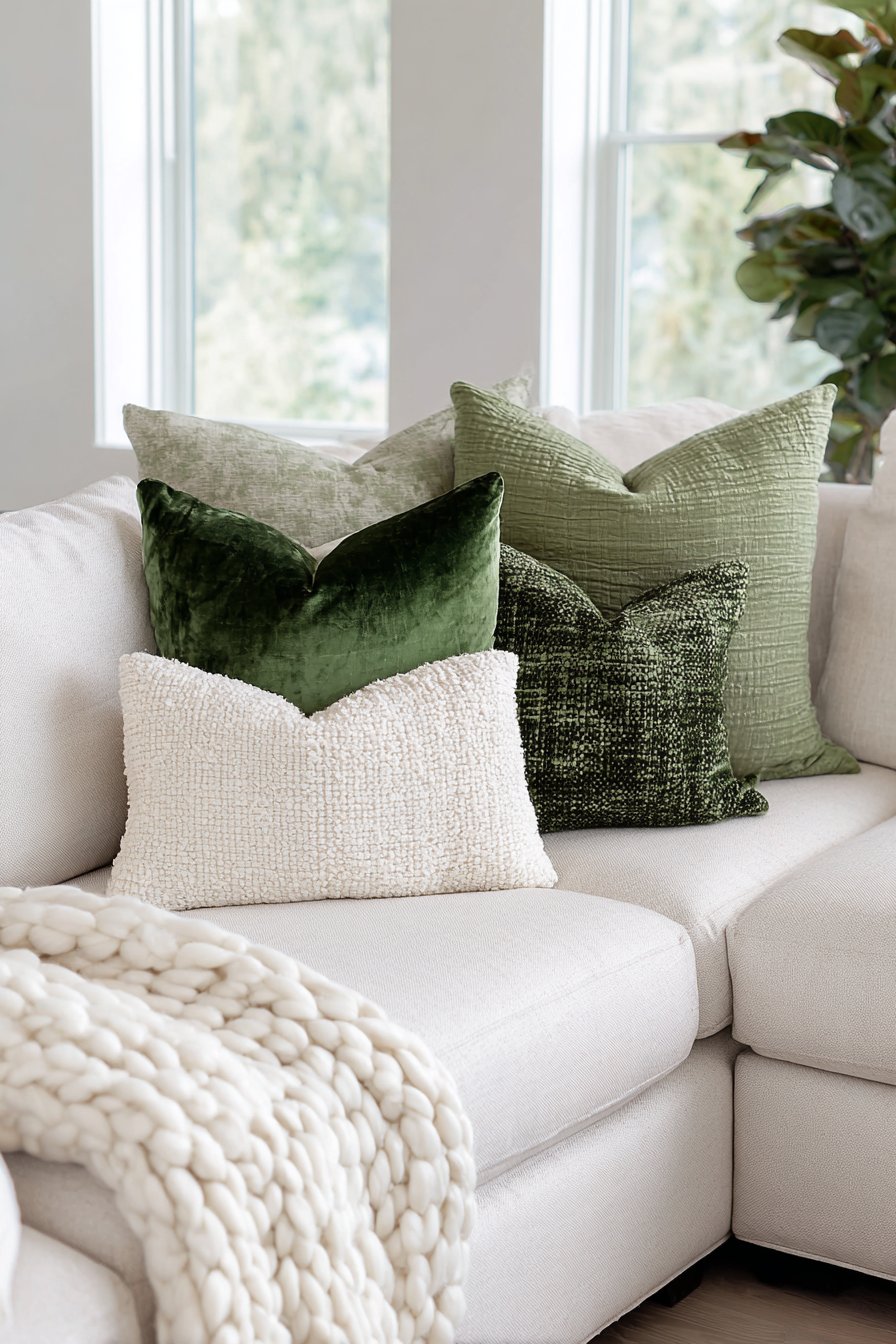 Curated Pillow Collection Display