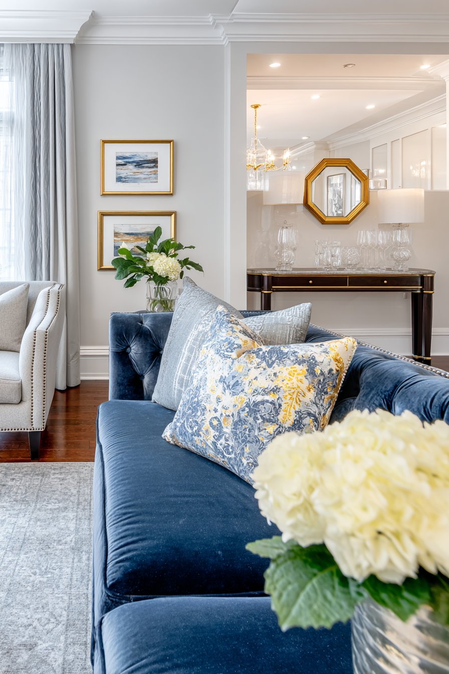 Navy Cream Gold Sophistication