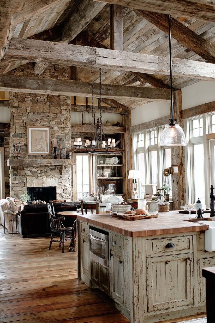 Rustic Reclaimed with Exposed Beams
