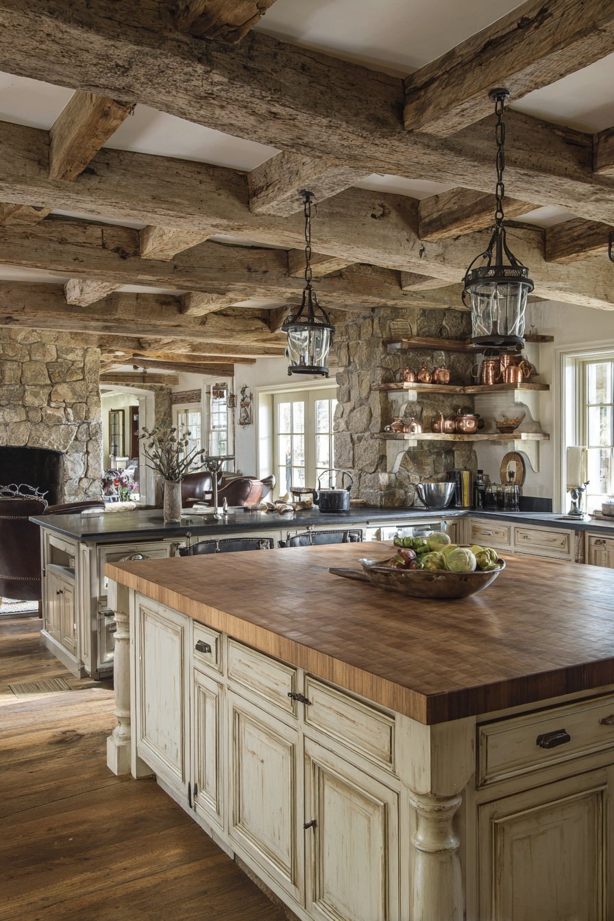 Rustic Reclaimed with Exposed Beams