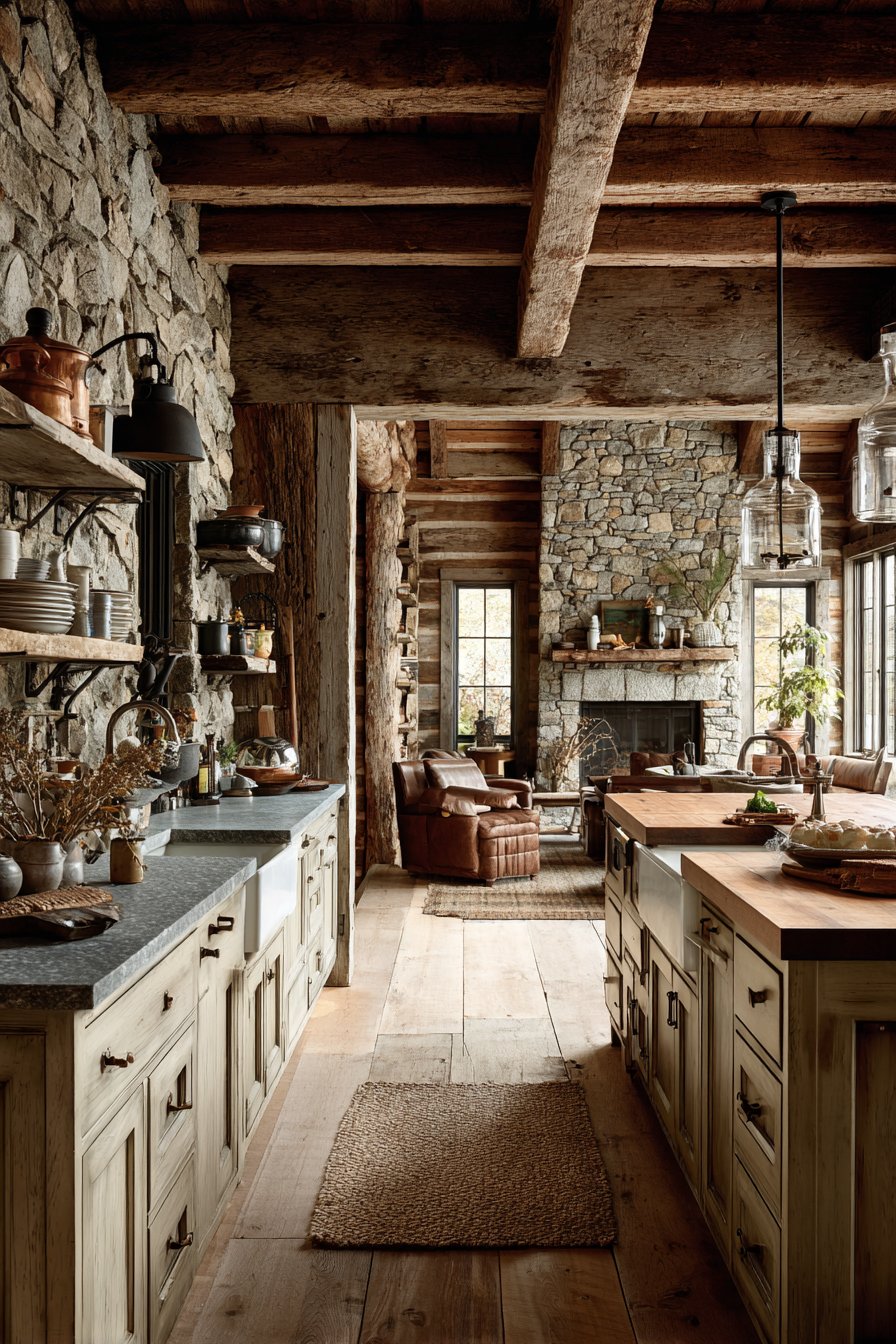 Rustic Reclaimed with Exposed Beams