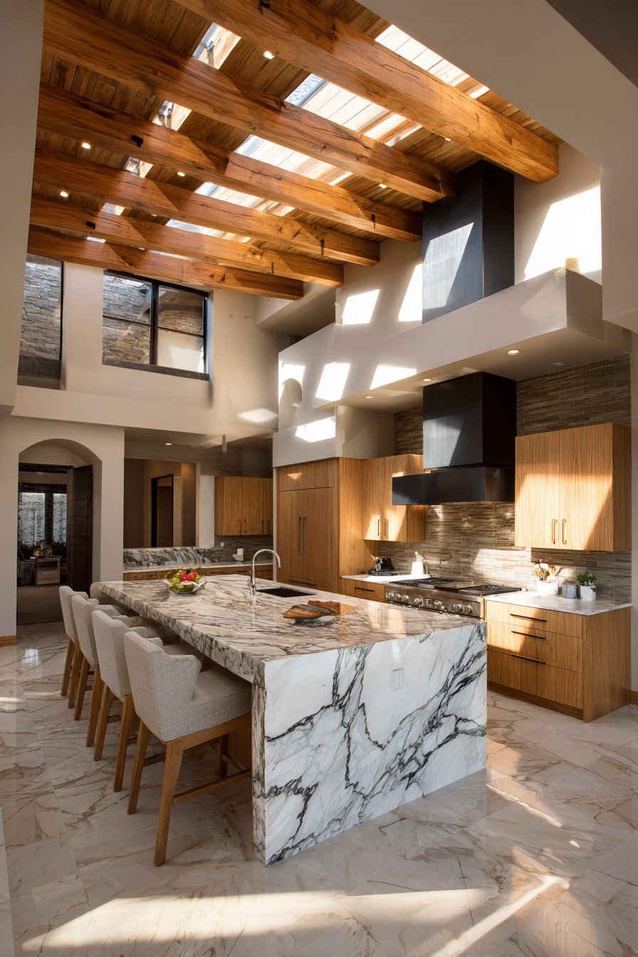 Zellige Tile Beverage Corner