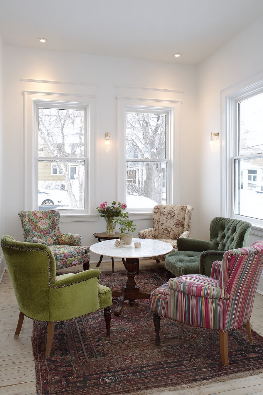 Mismatched Vintage Armchair Collection