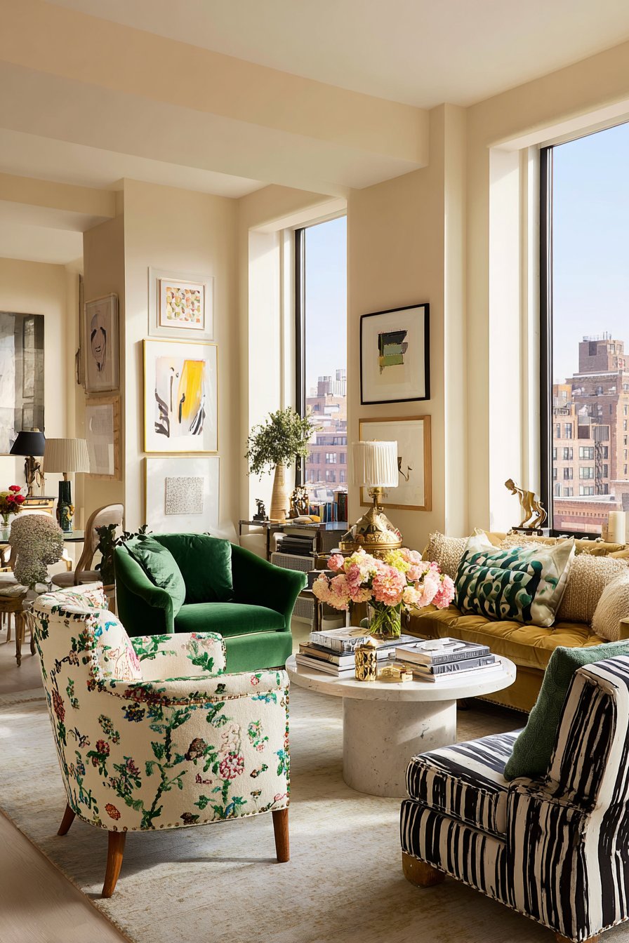 Mismatched Vintage Armchair Collection