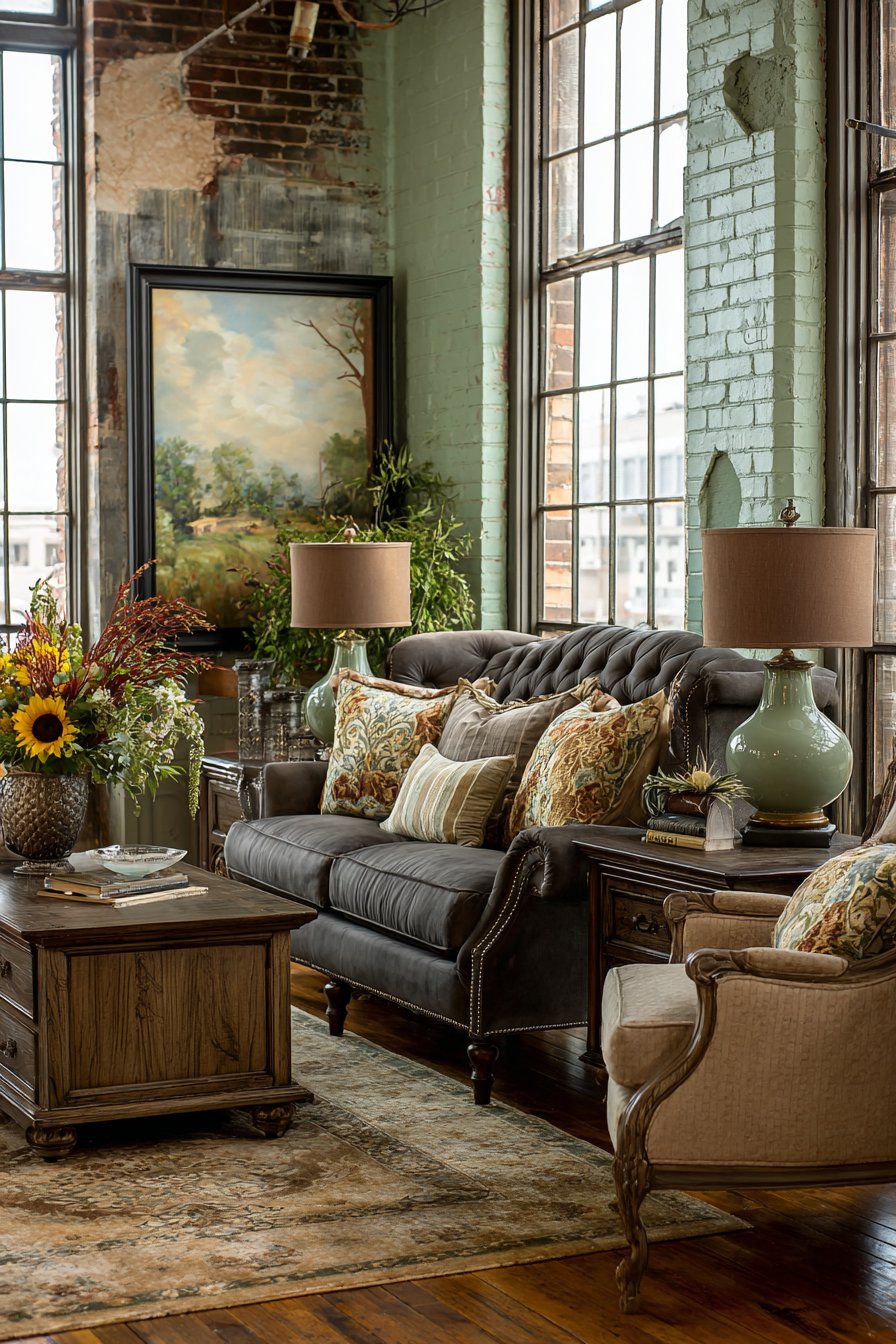 Textured Painted Brick Feature