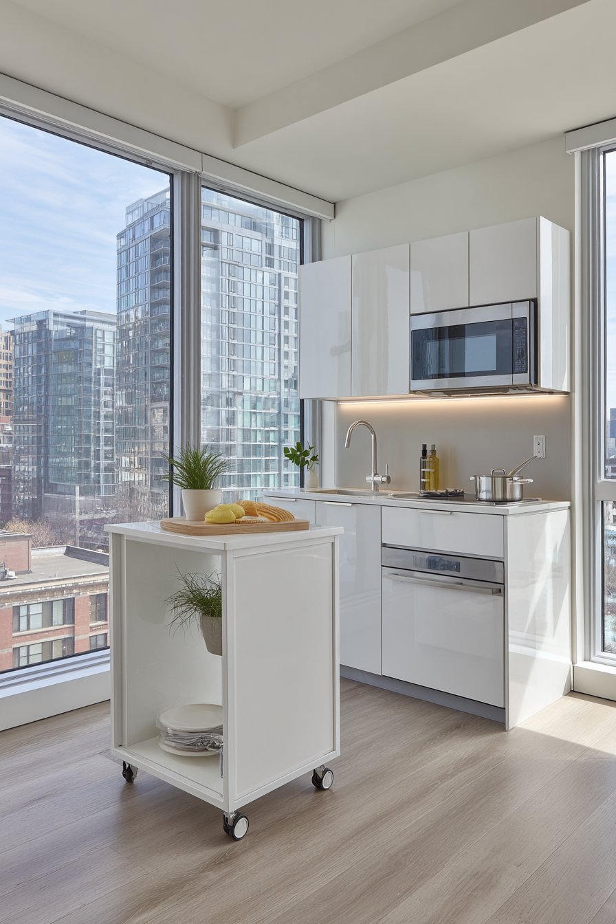 High-Gloss White Mobile Flexibility