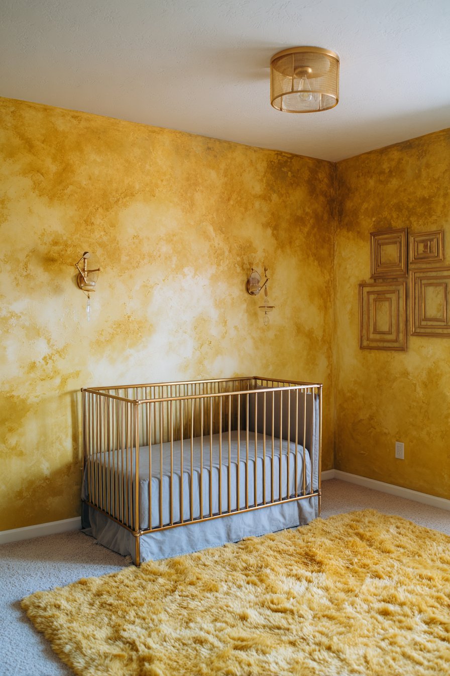 Ombré Wall from Golden to Butter