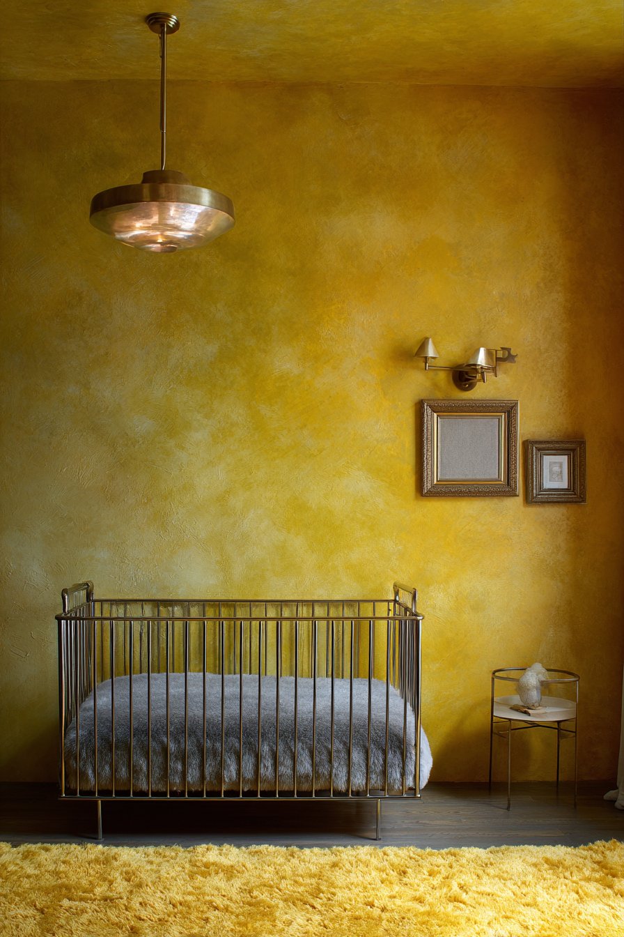 Ombré Wall from Golden to Butter