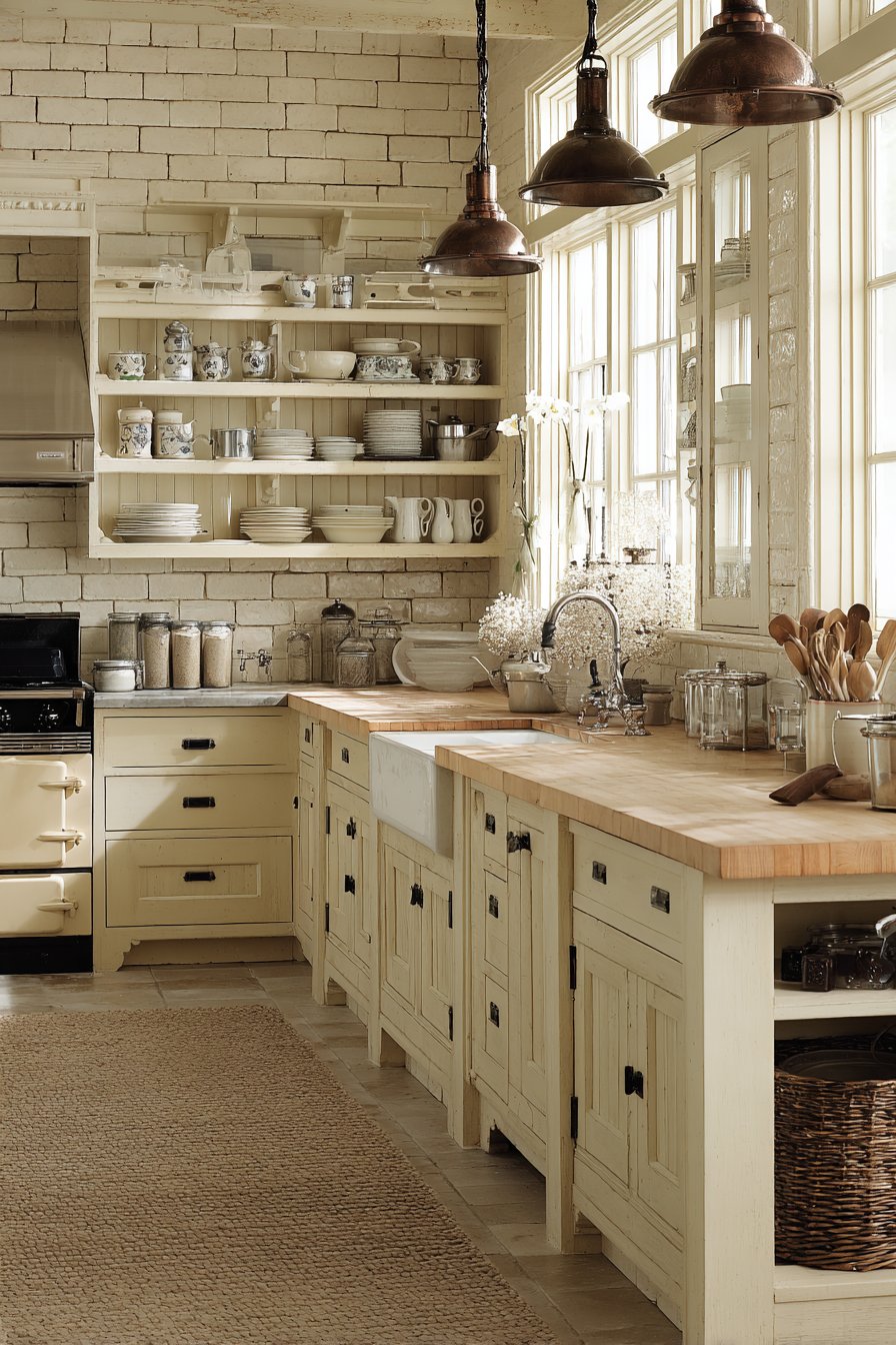 Traditional Red Brick with White Trim