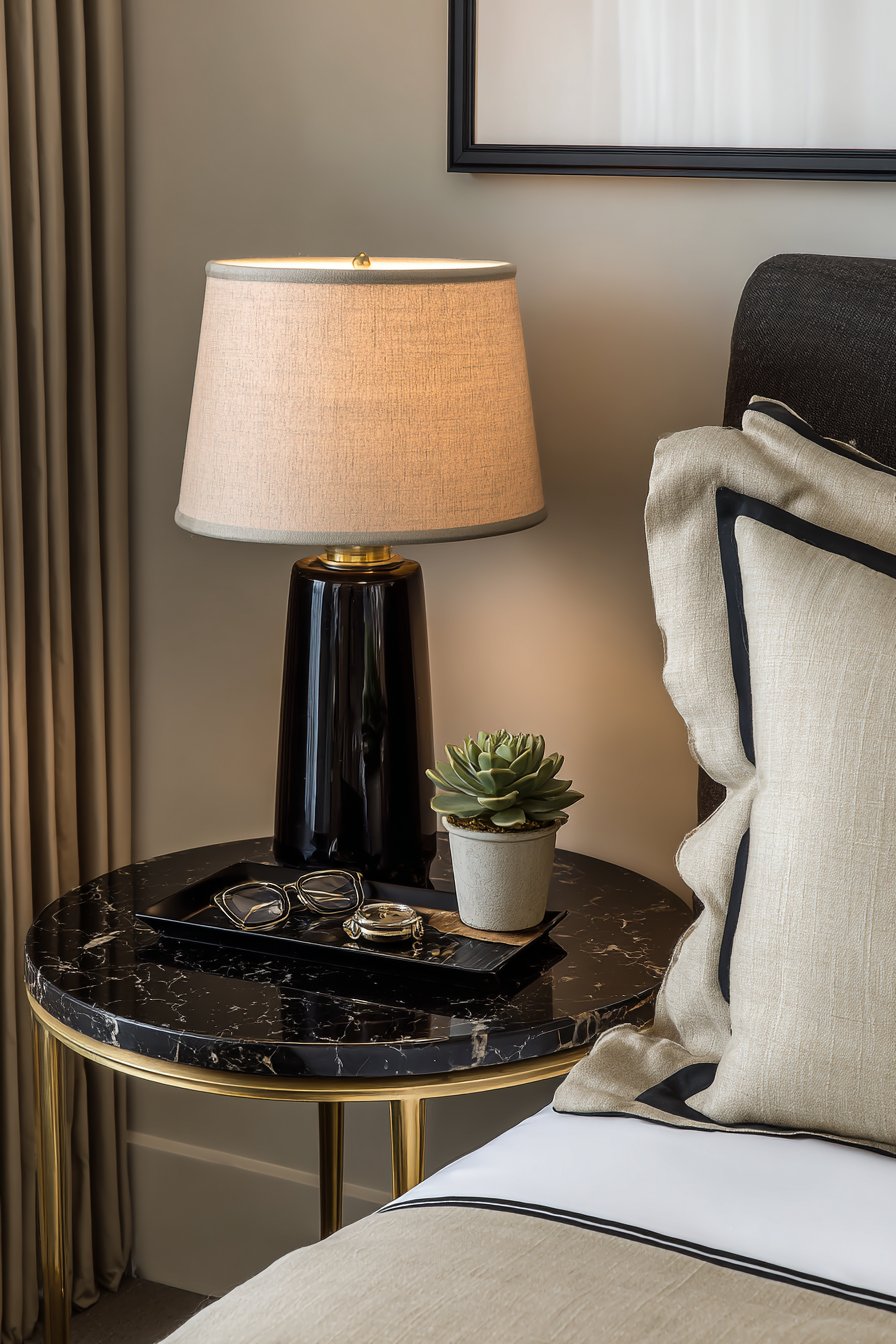 Perfectly Styled Nightstand Vignette