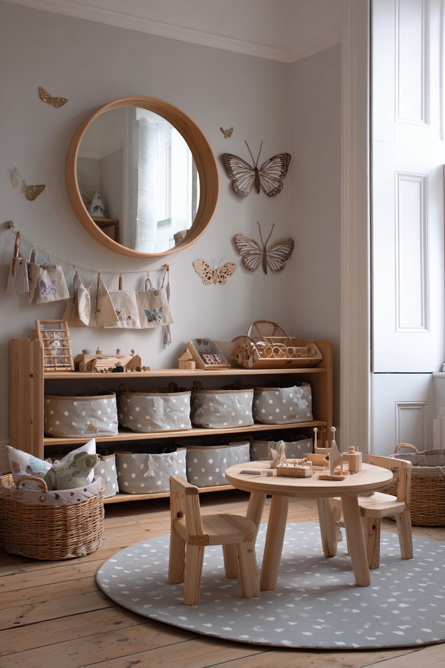 Montessori Play Corner with Accessible Storage