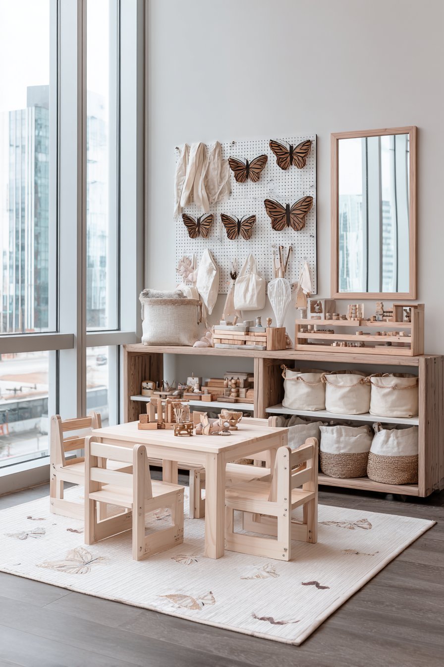 Montessori Play Corner with Accessible Storage