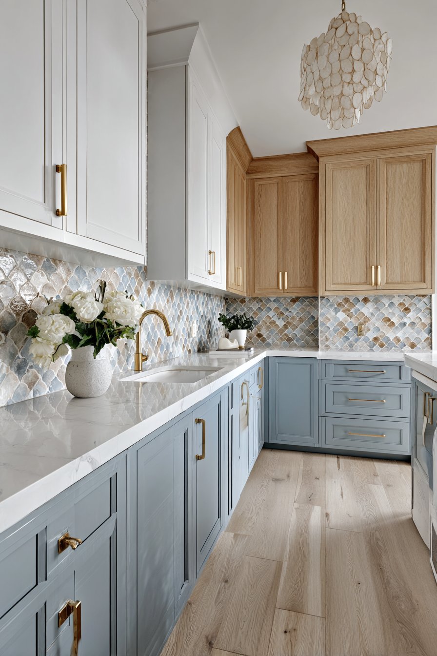 Capiz Shell Light Fixture Elegance