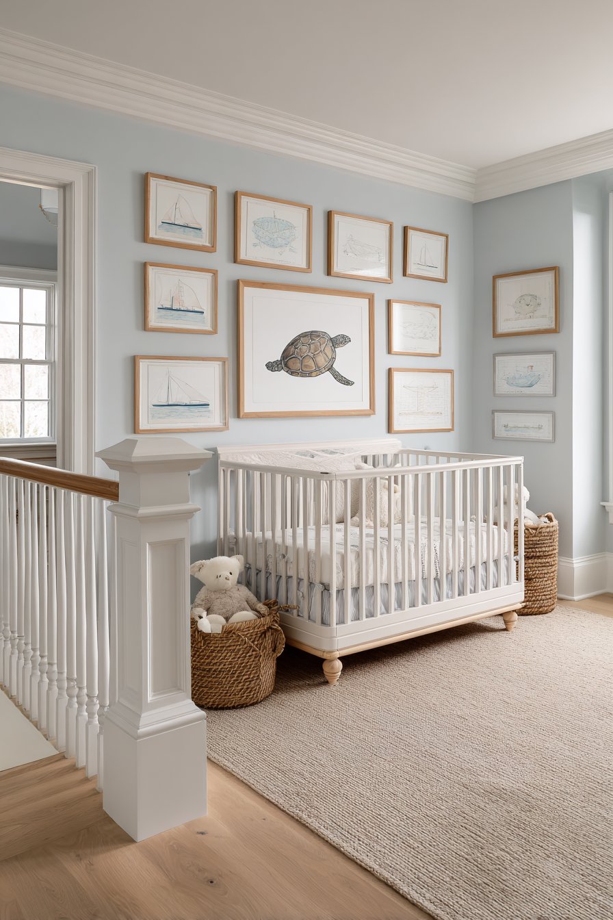 Ocean-Inspired Gallery Wall