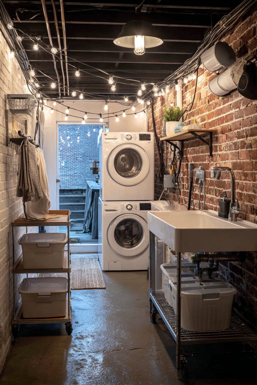 Garage Conversion with Industrial Aesthetic