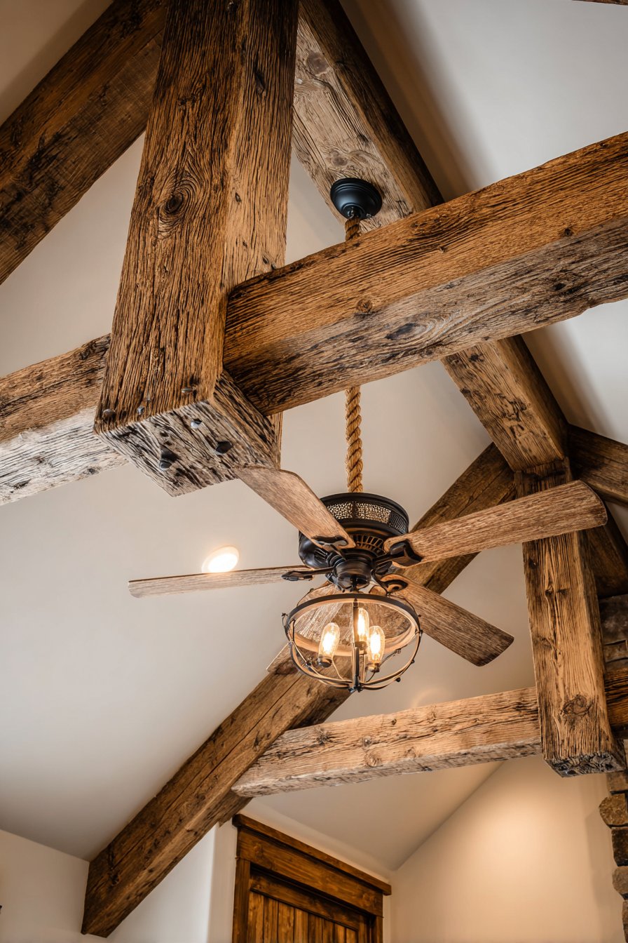 Exposed Ceiling Beam Architecture