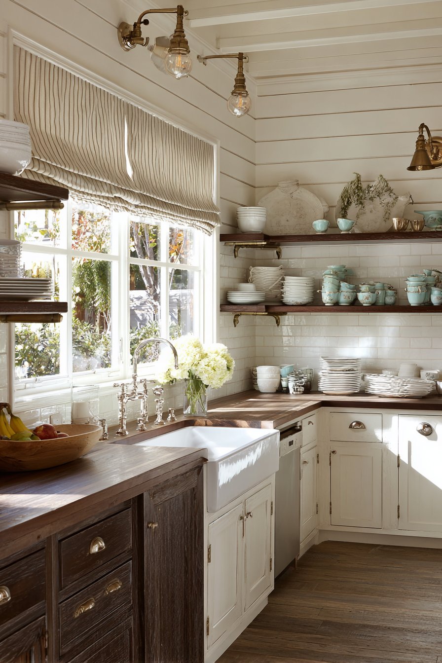 Shiplap with Dark Walnut