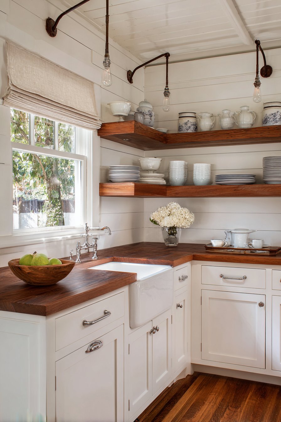 Shiplap with Dark Walnut