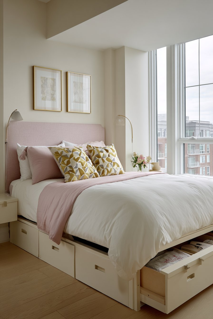 Practical Platform Bed Storage