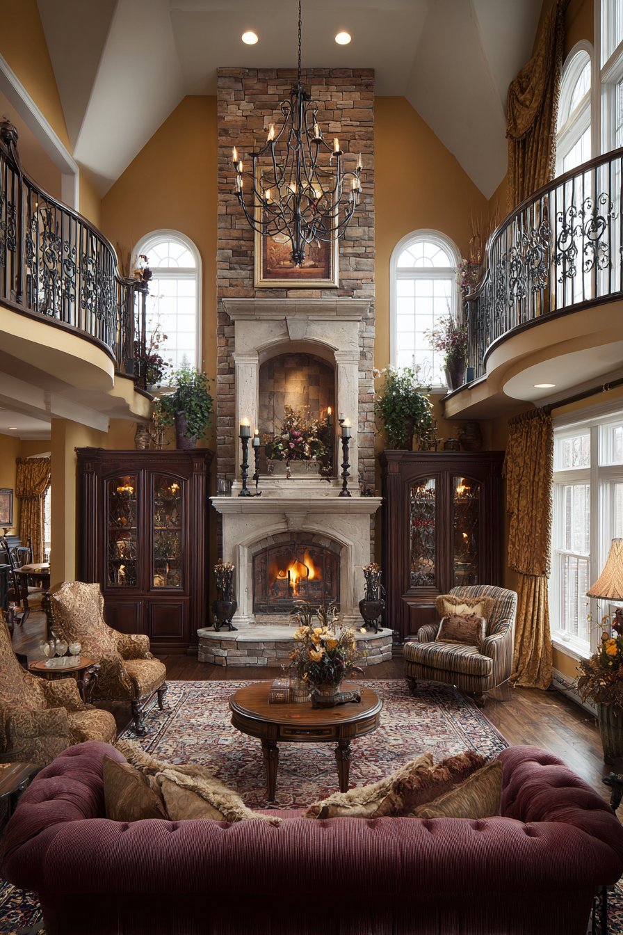 Warm Traditional with Cherry Wood Cabinetry