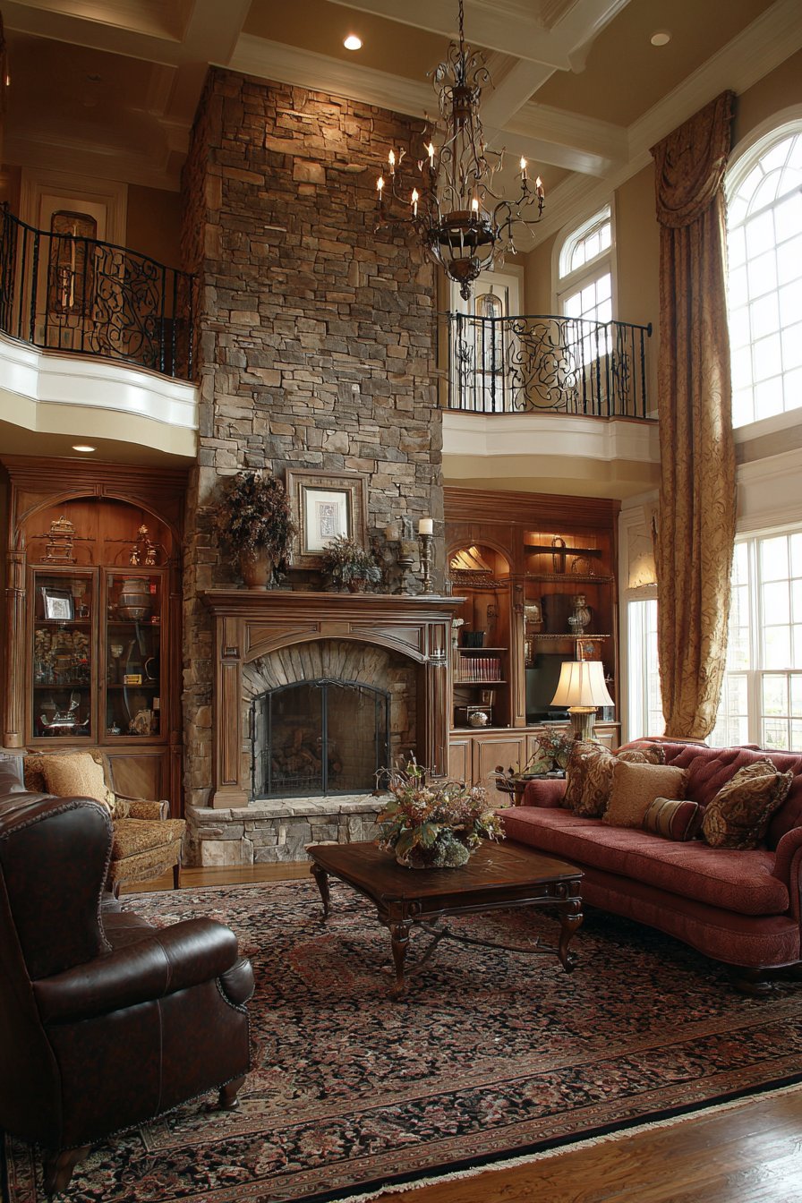 Warm Traditional with Cherry Wood Cabinetry