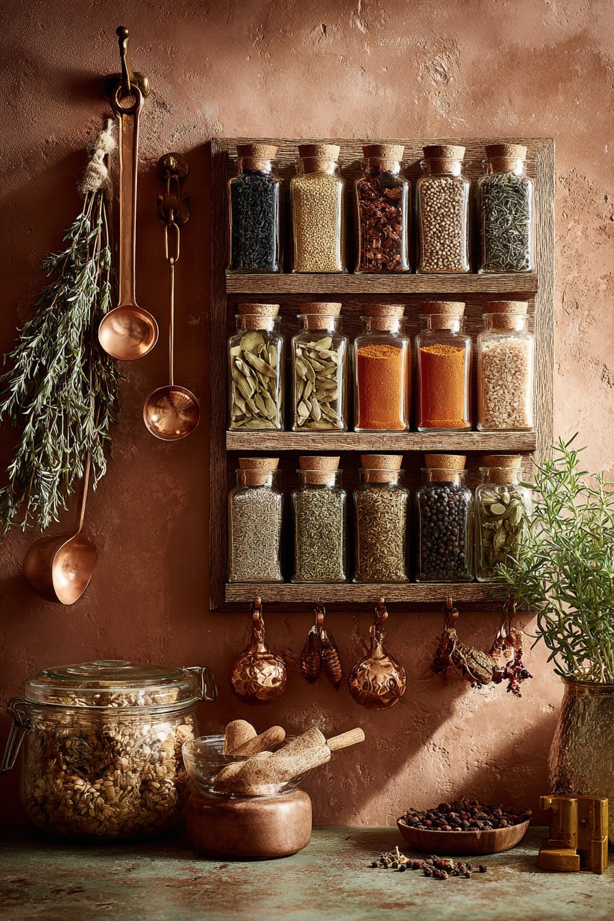 Organized Spice Display Beauty