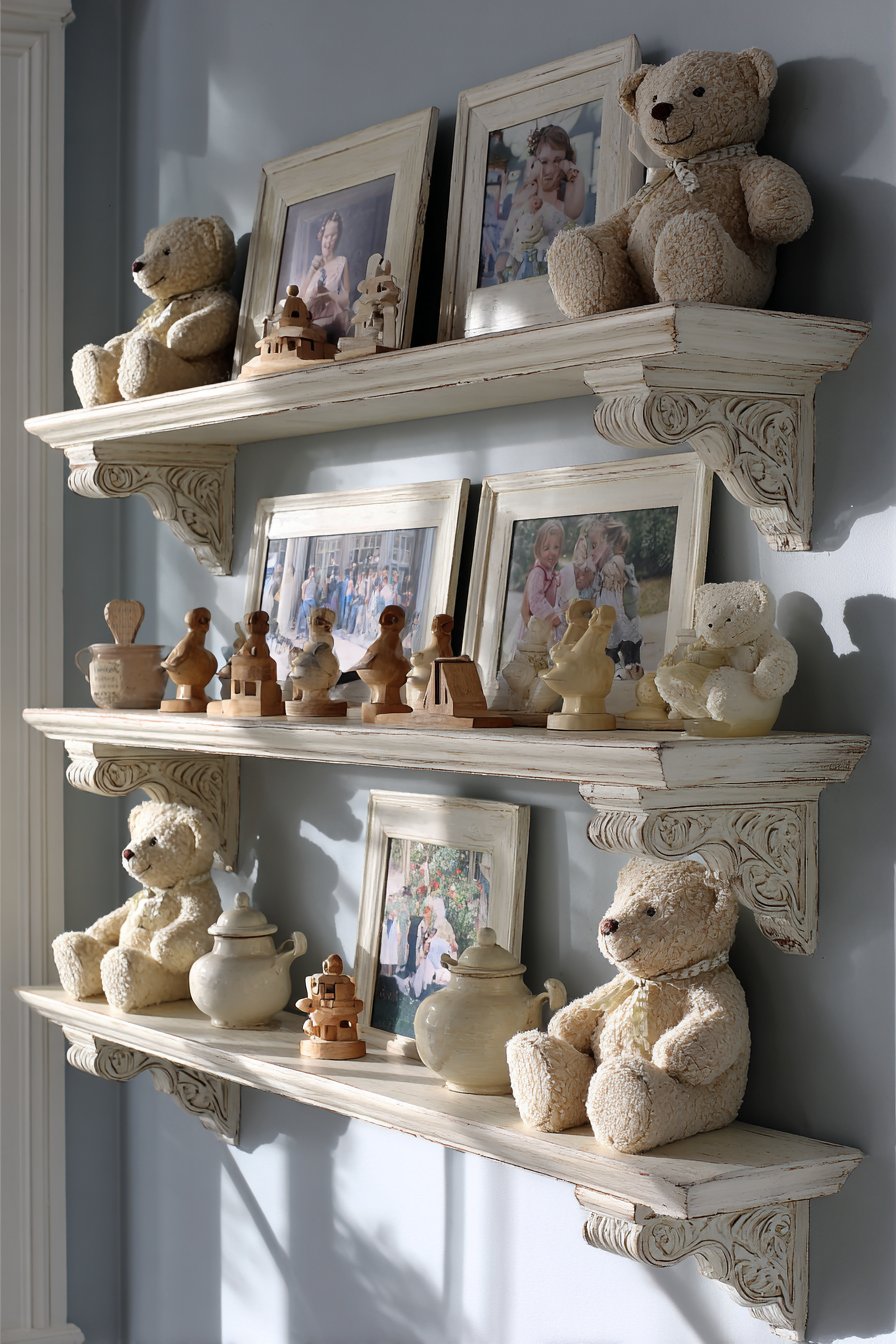 Wall-Mounted Display Shelf