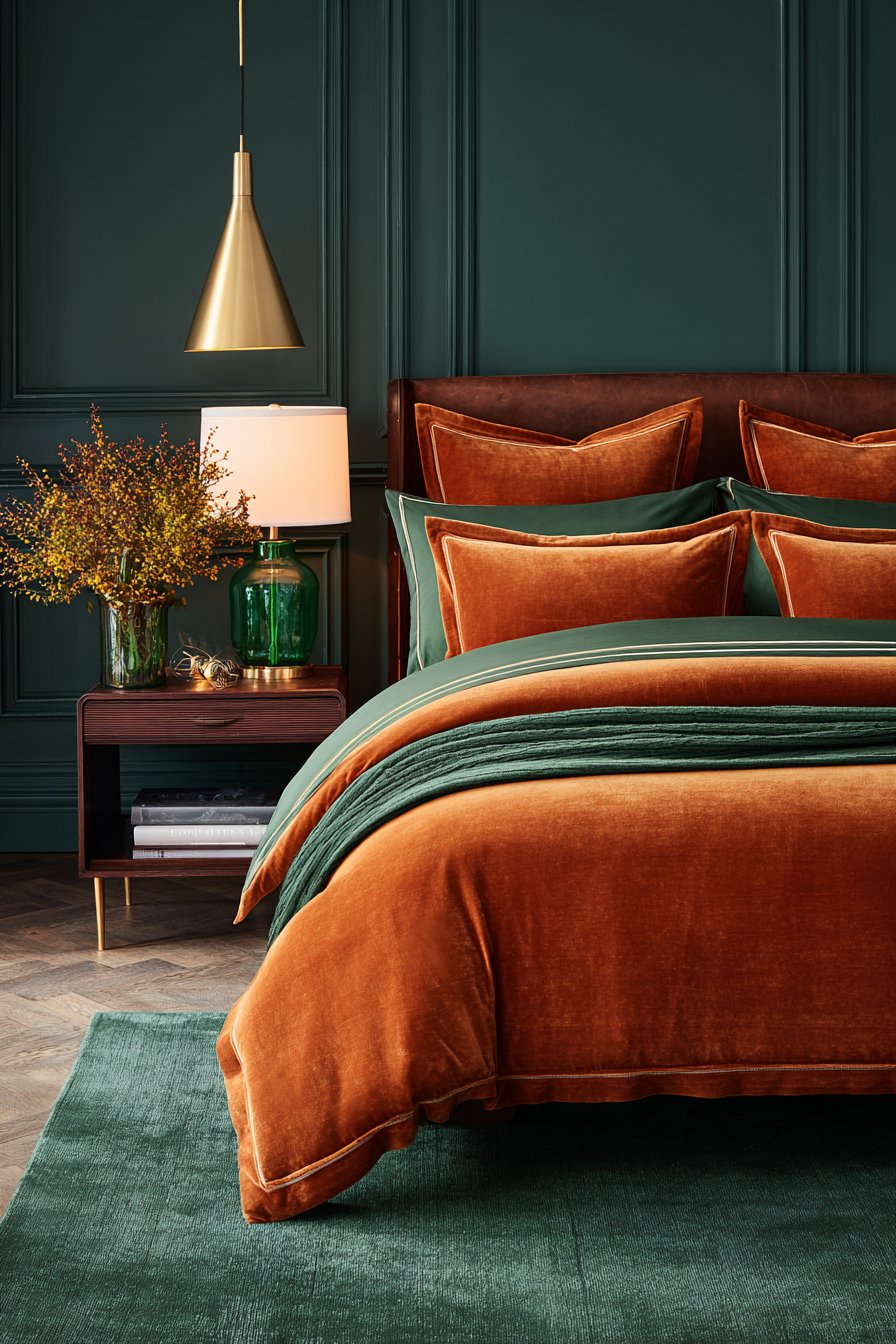 Sophisticated Hunter Green Wainscoting