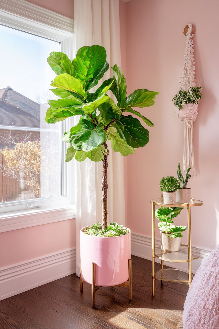 Layered Vintage Rug Arrangement