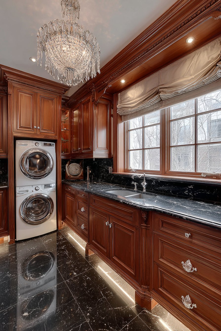 Luxury Walnut with Temperature-Controlled Storage