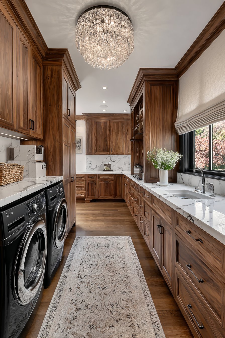 Luxury Walnut with Temperature-Controlled Storage