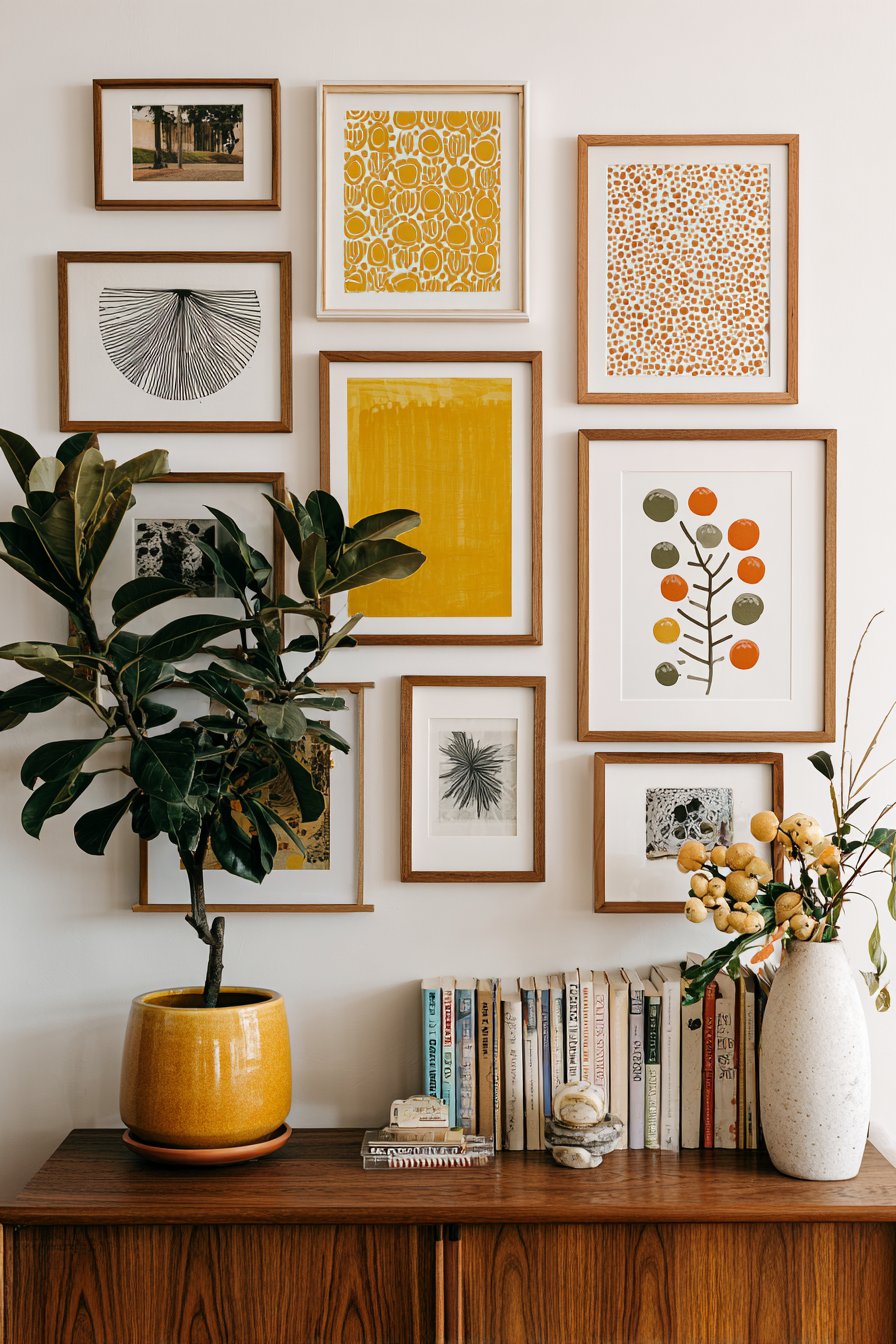 Art Gallery Wall with Graphic Design Excellence