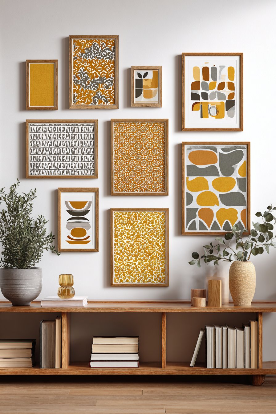 Art Gallery Wall with Graphic Design Excellence