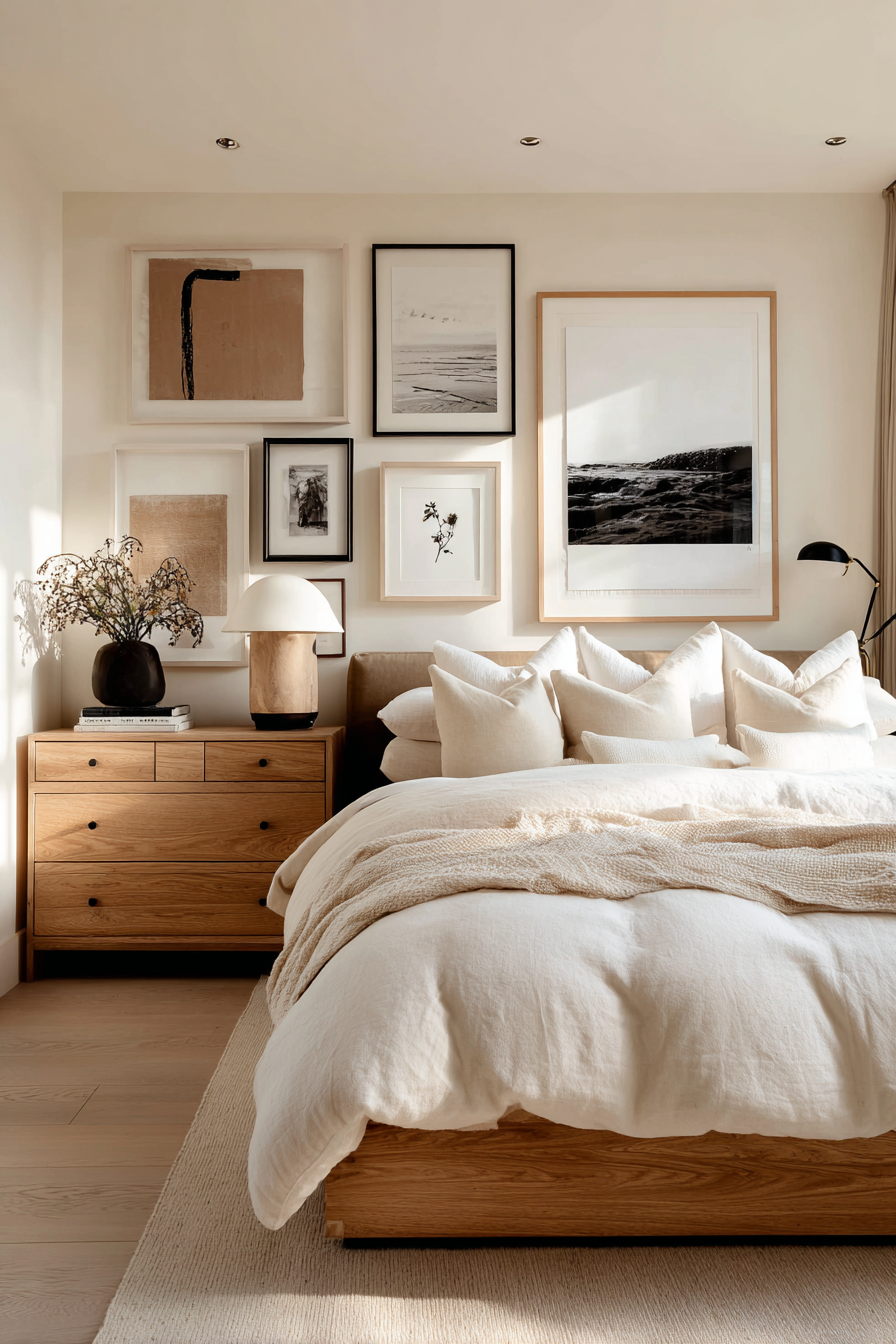 Cohesive Neutral Gallery Wall