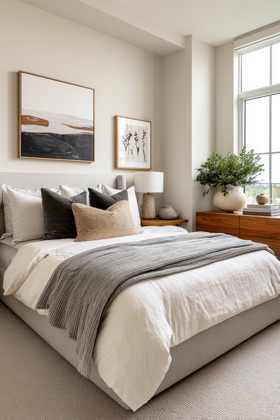 Cohesive Neutral Gallery Wall